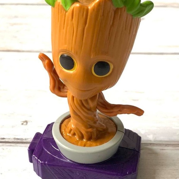 Marvel Toys Potted Groot 5 Mcdonalds Marvel Studios Heroes Happy